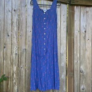 LAST CHANCE BEFORE DONATION! Vintage Square Neck Floral Dress